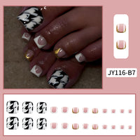 No.364 Black&White Toenails Patch 24pcs/Set