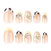 No.F429 3D Flowers Fingernails Patch 24pcs/Set