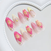 No.F446 Sweet Shell Fingernails Patch 24pcs/Set
