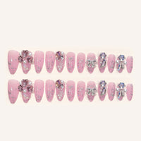 No.F76 Flash Diamond Fingernails Patch 24pcs/Set