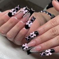 No.F240 Bow Fingernails Patch 24pcs/Set