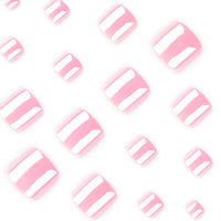No.685 Pink Toenails Patch 24pcs/Set