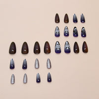 No.AW157 Halloween Cat's Eye Fingernails Patch 24pcs/Set