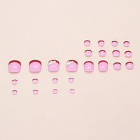 No.581 White Daisy Toenails Patch 24pcs/Set