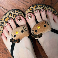 No.PSN80 Leopard Hand & Toe Pair Set-48pcs