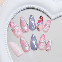 No.F458 Fashion Fingernails Patch 24pcs/Set