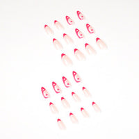 No.F330 Heart Fingernails Patch 24pcs/Set