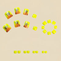 No.562 Pineapple Toenails Patch 24pcs/Set