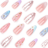 No.F505 Water Ripples Fingernails Patch 24pcs/Set