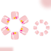 No.639 Colorful Flowers Toenails Patch 24pcs/Set