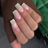 No.F394 Green Fingernails Patch 24pcs/Set