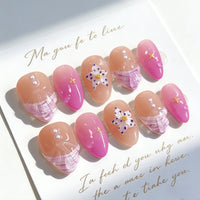 No.BH30 Leopard Starfish Fingernails Patch 30pcs/Set