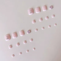 No.434 Crown With Diamonds Toenails Patch 24pcs/Set