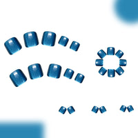 No.566 Blue Cat's Eye Toenails Patch 24pcs/Set