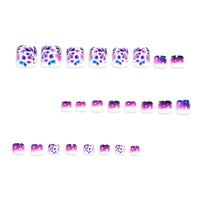No.500 Purple Roses Toenails Patch 24pcs/Set