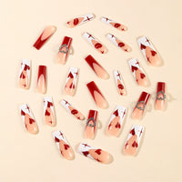 No.VN48 Love Lip Print Fingernails Patch 24pcs/Set