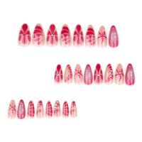 No.F417 Print Fingernails Patch 24pcs/Set