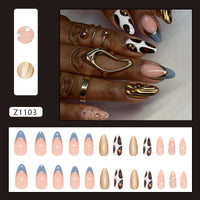 No.F457 Wavy Lines Fingernails Patch 24pcs/Set