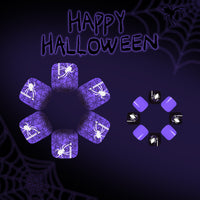 No.AW142 Halloween Purple Toenails Patch 24pcs/Set