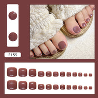 No.593 Solid Color Toenails Patch 24pcs/Set