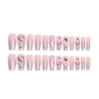 No.ET23 Fashion Bunny Fingernails Patch 24pcs/Set
