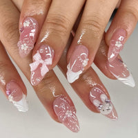 No.ET2 Flower Rabbit Fingernails Patch 24pcs/Set