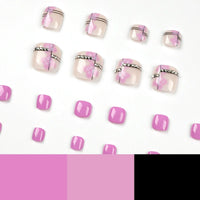 No.409 Purple Toenails Patch 24pcs/Set