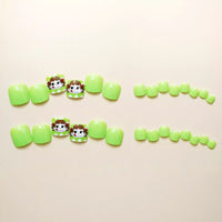 No.554 Green Girl Toenails Patch 24pcs/Set