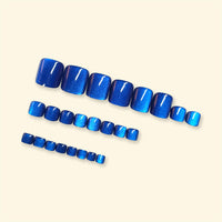 No.504 Blue Cat's Eye Toenails Patch 24pcs/Set