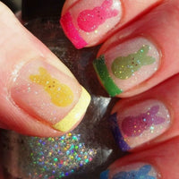 No.ET8 Cute Rabbit Fingernails Patch 24pcs/Set