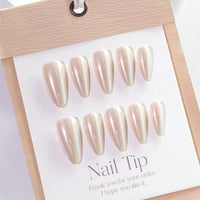 No.F387 Pure Color Coating Fingernails Patch 24pcs/Set