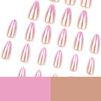 No.F423 Pink Gradient Fingernails Patch 24pcs/Set