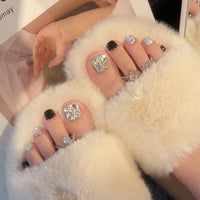 No.70 Colorful Rhinestone-Studded Toe Nails Patch 24pcs/Set