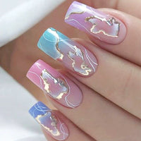 No.F257 Gradient Fingernails Patch 24pcs/Set