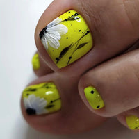 No.533 Fluorescent Green Toenails Patch 24pcs/Set