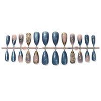 No.F570 3D Cat's Eye Fingernails Patch 24pcs/Set