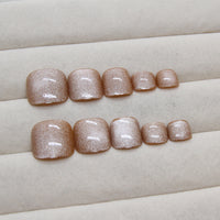 No.528 Golden Beach Cat's Eye Toenails Patch 24pcs/Set