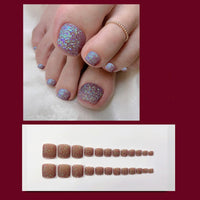 No.481 Silver Star Toenails Patch 24pcs/Set