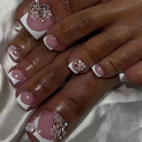 No.420 Sweet FlowersToenails Patch 24pcs/Set