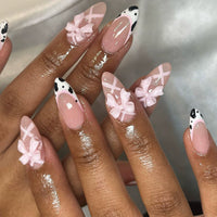 No.F285 Sweet Bow Fingernails Patch 24pcs/Set
