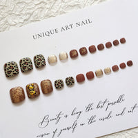 No.475 Leopard Bear Toenails Patch 24pcs/Set