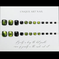 No.27 Fashion Cute New Cat Eye Pedicure Patch 24pcs