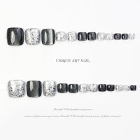 No.516 Grey Cat's Eye Toenails Patch 24pcs/Set