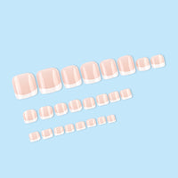 No.393 White Toenails Patch 24pcs/Set