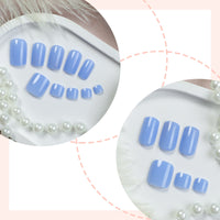 No.PSN95 Sky Blue Hand & Toe Pair Set-48pcs