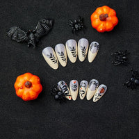 No.AW152 Halloween Rose Fingernails Patch 24pcs/Set