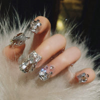 No.F305 Diamond Fingernails Patch 24pcs/Set