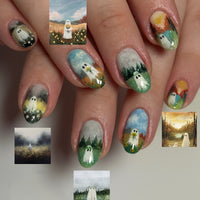 No.AW161 Halloween Cute Fingernails Patch 24pcs/Set