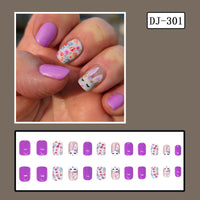 No.ET21 Cute Bunny Fingernails Patch 24pcs/Set