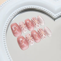 No.F328 Love Cat's Eye Fingernails Patch 24pcs/Set